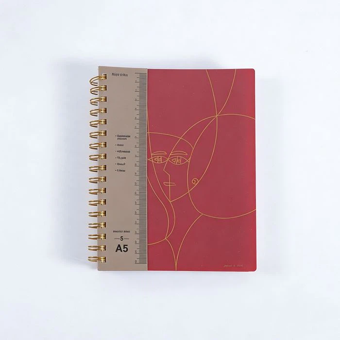 Caiet cu spirală cu separatoare